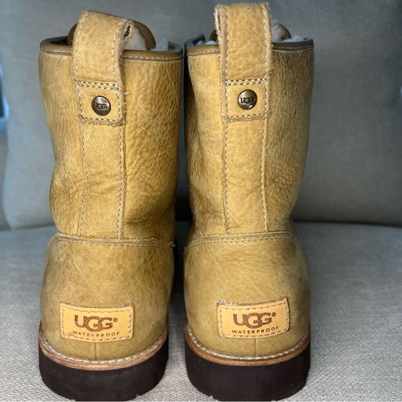 UGG Hannen TL Waterproof Combat Boot In Desert Tan - Picture 3 of 7
